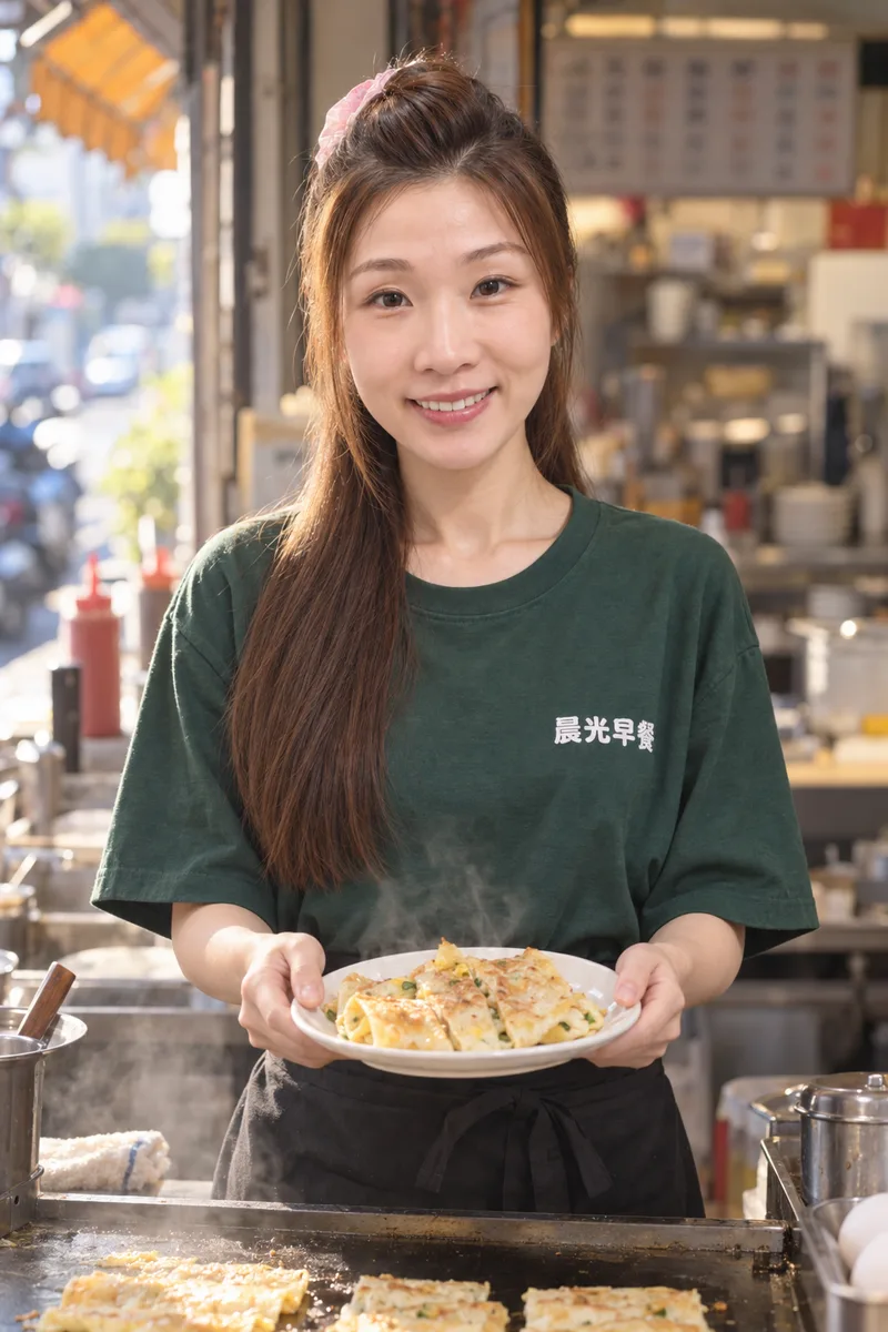 早餐店團服正面