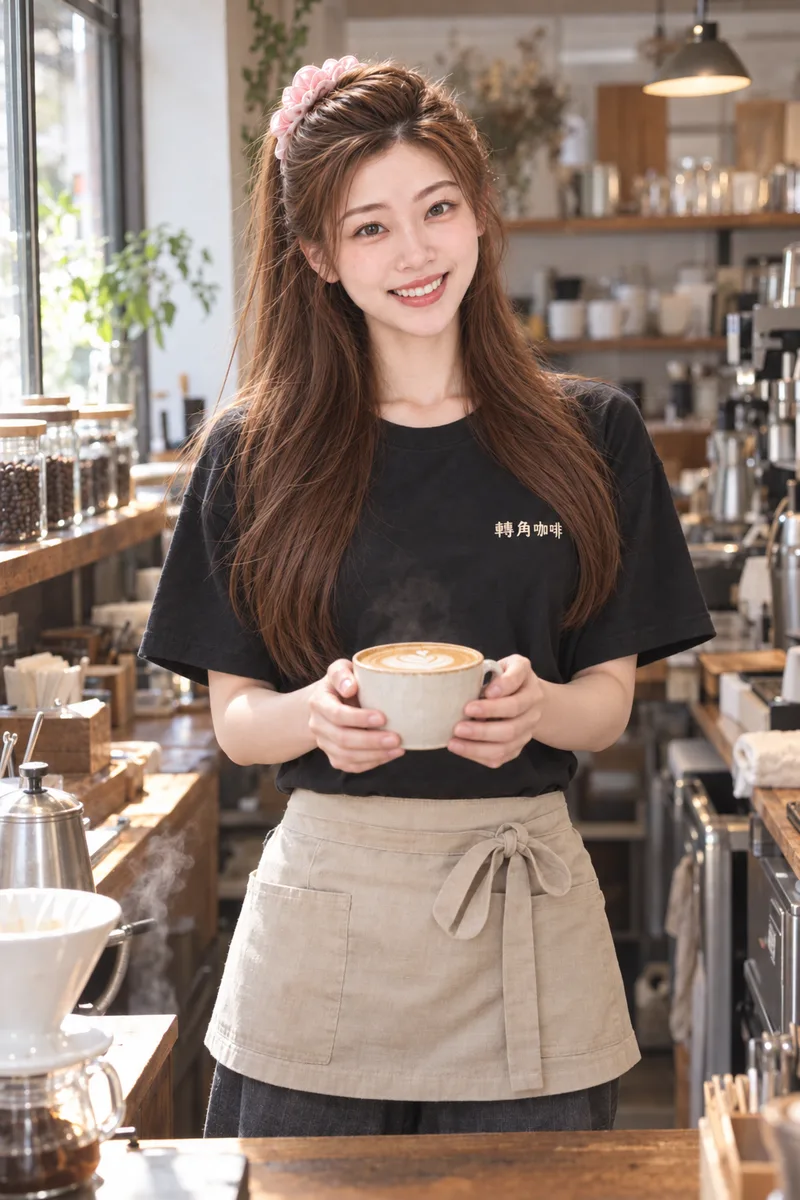 咖啡店團服正面